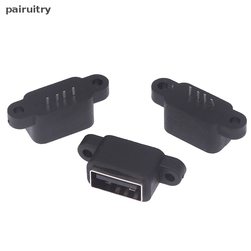 Prt 5Pcs Tahan Air USB 2.0 Charging Data Tail Plug-in 4pin USB Interface Port USB2.0 Konektor Plug Jack Socket PCB Dock PRT