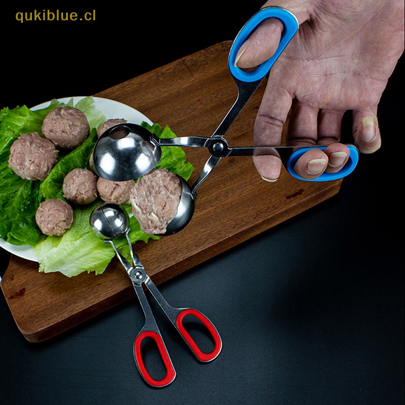 Qukiblue 1PC Alat Pembuat Bakso Dapur Stainless Steel Non Bakso Klip Aksesoris cl