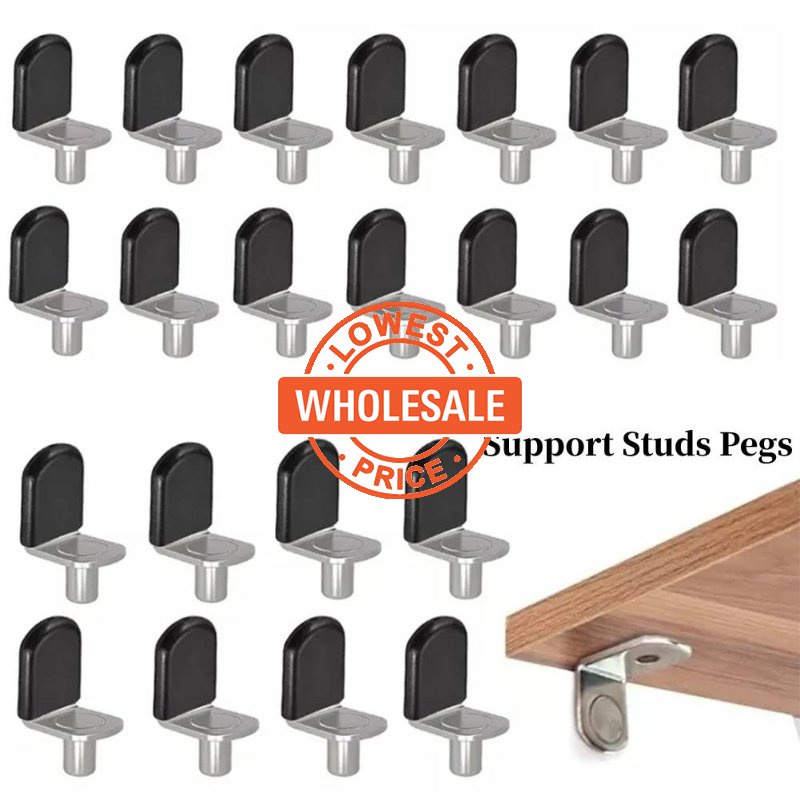 [Harga Grosir] Dudukan Rak Dapur Rak Lemari Bracket Pasak Dengan Lubang Shelf Bracket Penyangga Giwang Pasak Lemari Kabinet Tetap Furniture Bracket Metal Pin Shelves Seperator