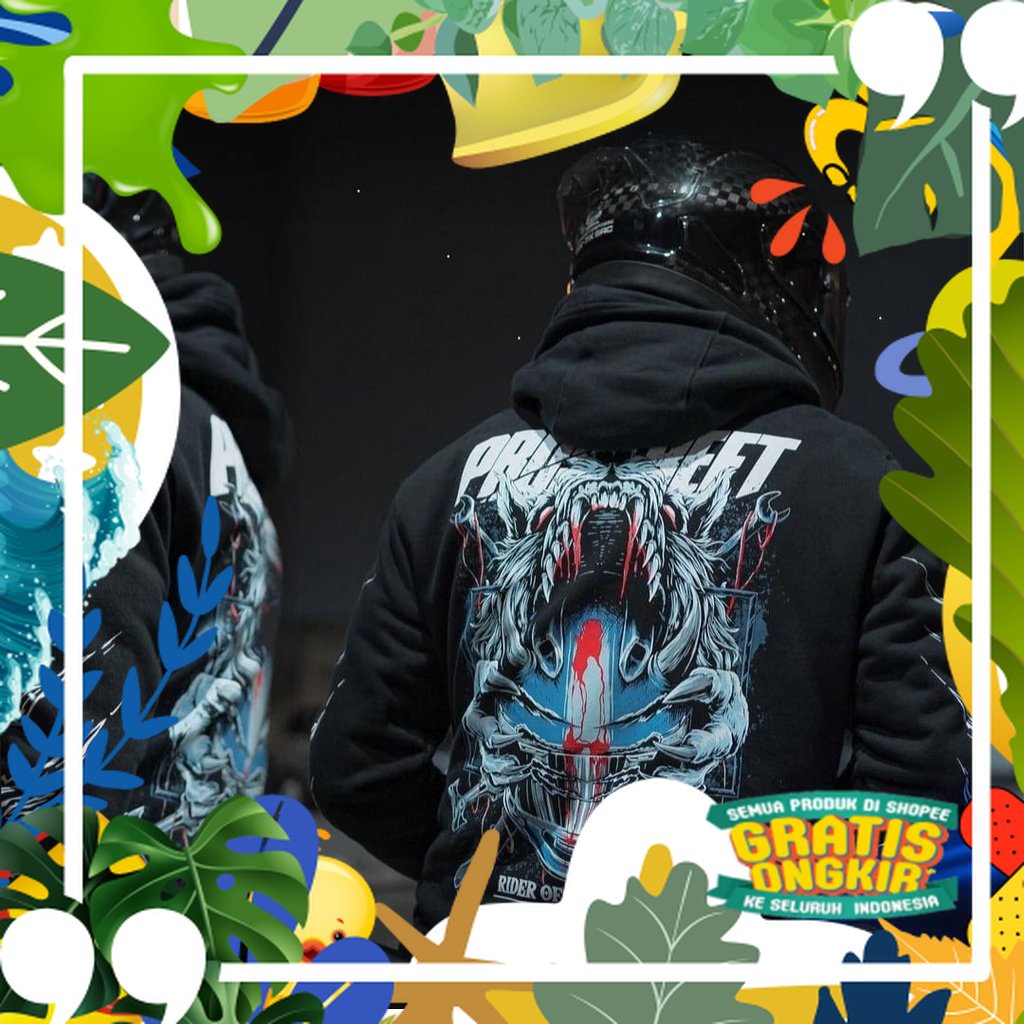 Hoodie Prostreet RIDER OF THE WOLF Pride Sunmori Riding - JAKET HOODIE PROSTREET / JAKET MOTOR SUNMO