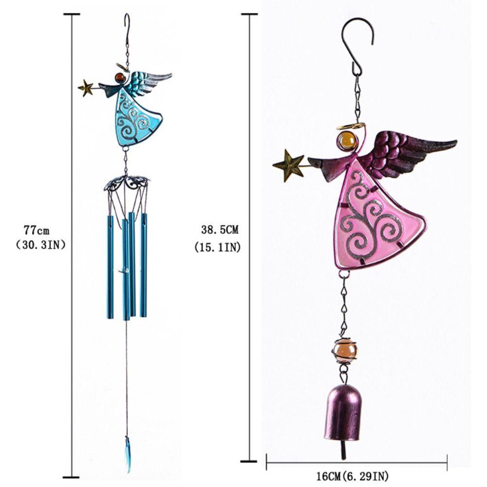 【 ELEGANT 】 Angel Wind-Bell Dicat Handmade Dekorasi Rumah Untuk Indoor Ulang Tahun Kualitas Tinggi Tabung Bell Liontin