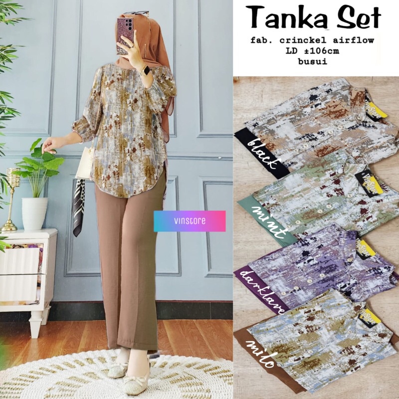 TANKA SET ORI VINSTORE | Ld106 Crinkle Airflow