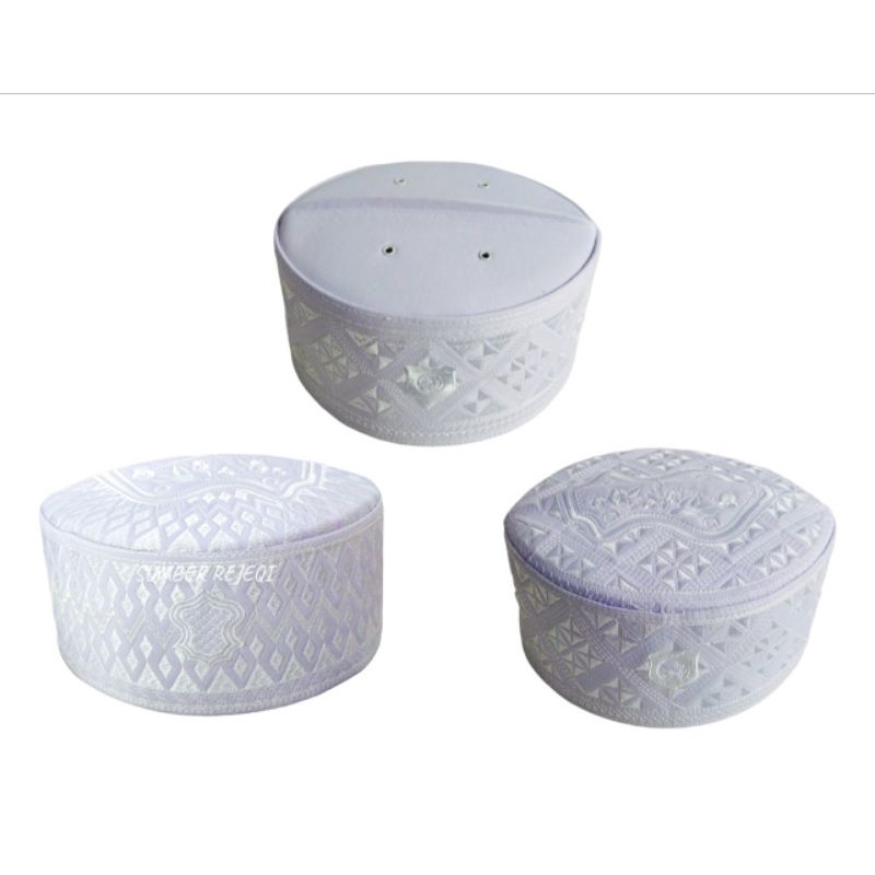 Peci Putih Haji Peci Kopiah Terompah Peci Assagofah Peci Madinah putih peci bugis putih peci polos p