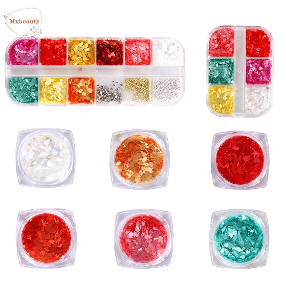 Mxbeauty Sakura Kuku Payet Bunga Sakura Fashion Manicure Aksesori Kerajinan Spangles DIY Ornamen Kuku Serpihan