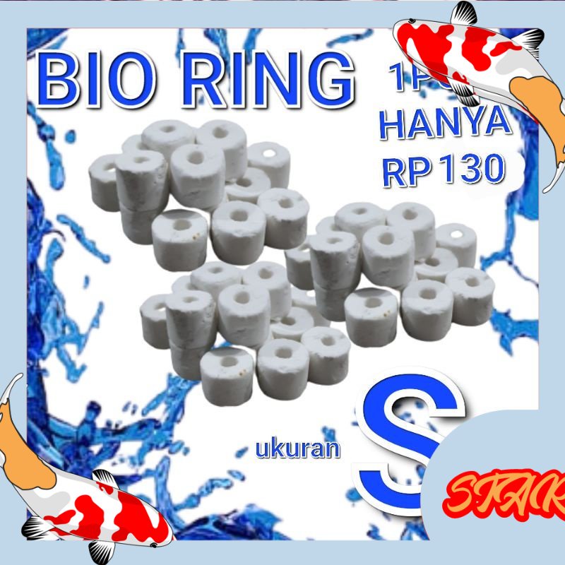 Bio Ring Keramik Ring (Ukuran Small) mini Biologis Media Filter Aquarium Kolam 1 pcs ori