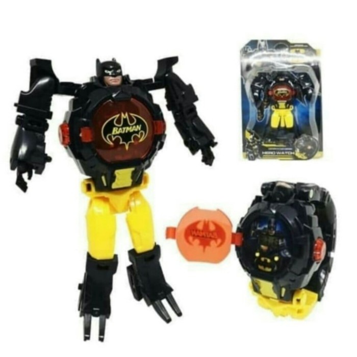 JAM TANGAN ANAK ROBOT BESAR HULK + FREE BATERAI - BATMAN