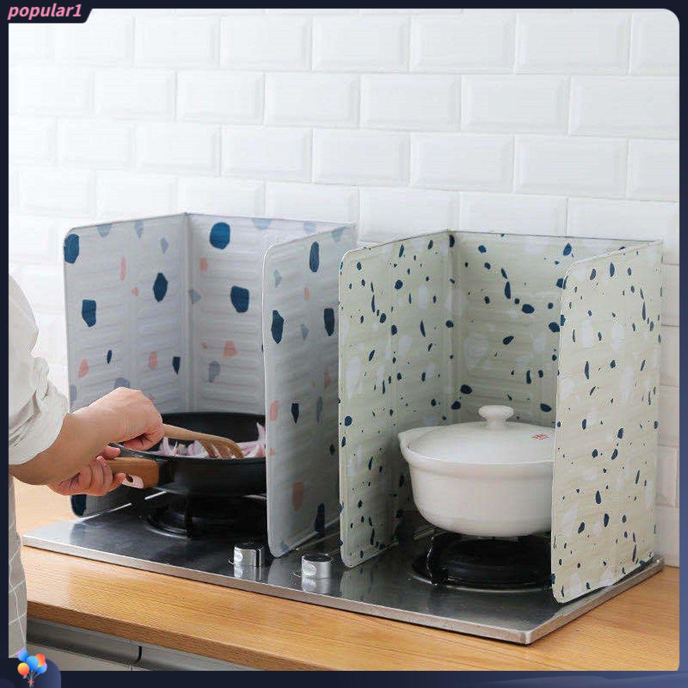 Populer Oil Splash Guard Alat Dapur Anti Splatter Shield Pelindung Insulasi Panas Oil Splash Proof Baffle