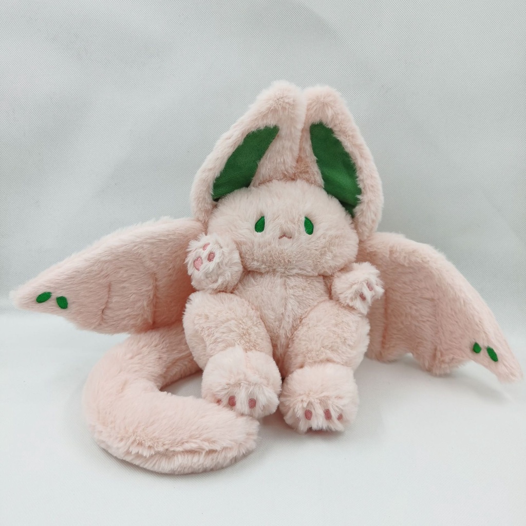 Pink Bunny Dengan Mainan Plush Kelelawar Untuk Anak Dan Dewasa