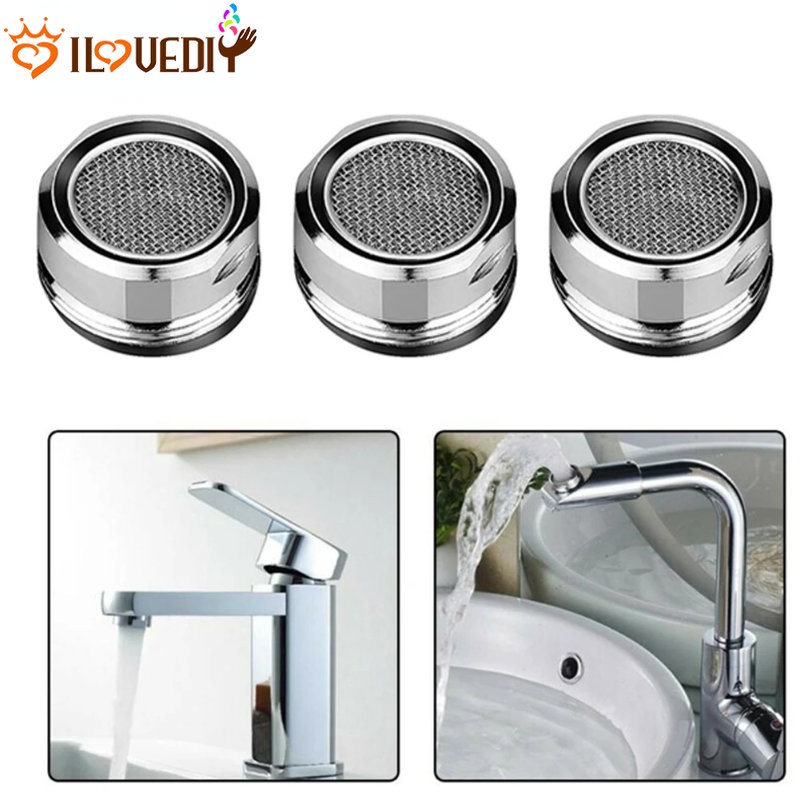 Filter Dapat Diganti Mix Nozzle Wastafel Dapur Aerator Saringan Keran M24 24mm Drat Keran Kamar Mandi Bubbler Kuningan Water Saving Faucet Aerator Male Thread Water Saving Faucet Aerator