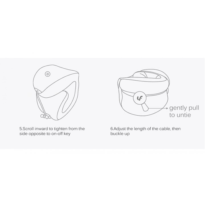 LEFAN LF Bantal Pijat Leher U-shaped Travelling Massage Neck Pillow