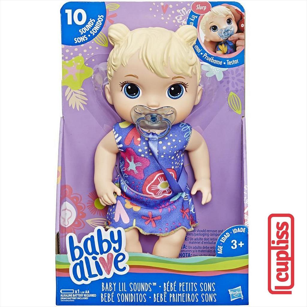 BABY ALIVE Lil Sounds Blonde Boneka Hasbro E3690 Sound