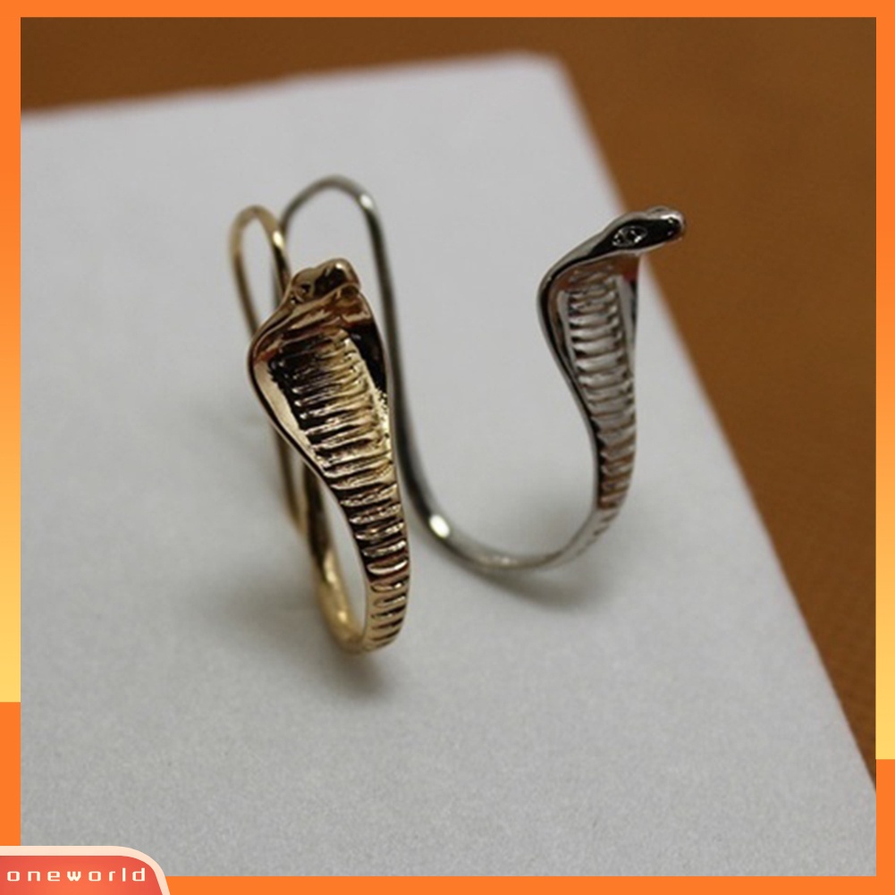 [WOD] Vintage Wanita Ukir Cobra Ular Menjuntai Liontin Menjuntai Kait Anting Perhiasan