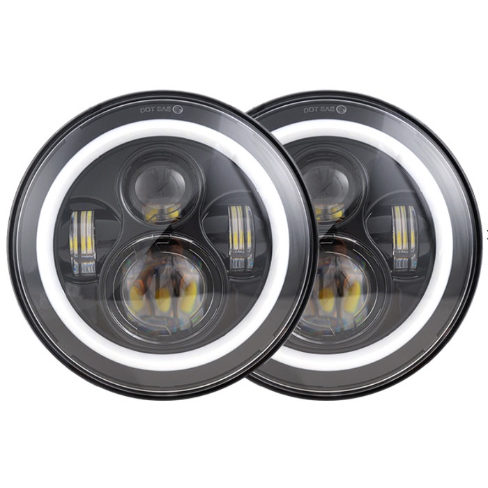 Lampu LED DAYMAKER 7 INCH 7&quot; Angel eyes Hilo Sein Jeep Wrangler Batok