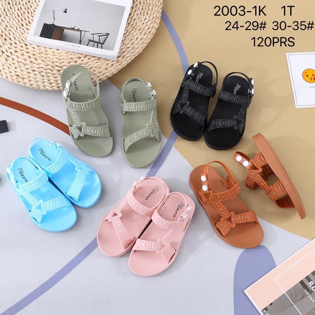 Sandal Let anak perempuan gesper segitiga trendy Import LLS 2003-1K size 24-29