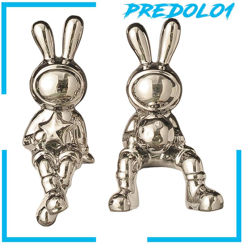 [Predolo1] Patung Kelinci Gambar Hewan Pajangan Hadiah Ulang Tahun Desktop Bunny Statues