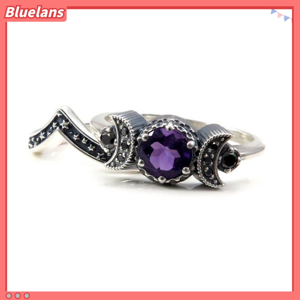 [BLS] Cincin Jari Lady Hecate Style Indah 2warna Berlian Imitasi Cincin Perempuan Untuk Pernikahan