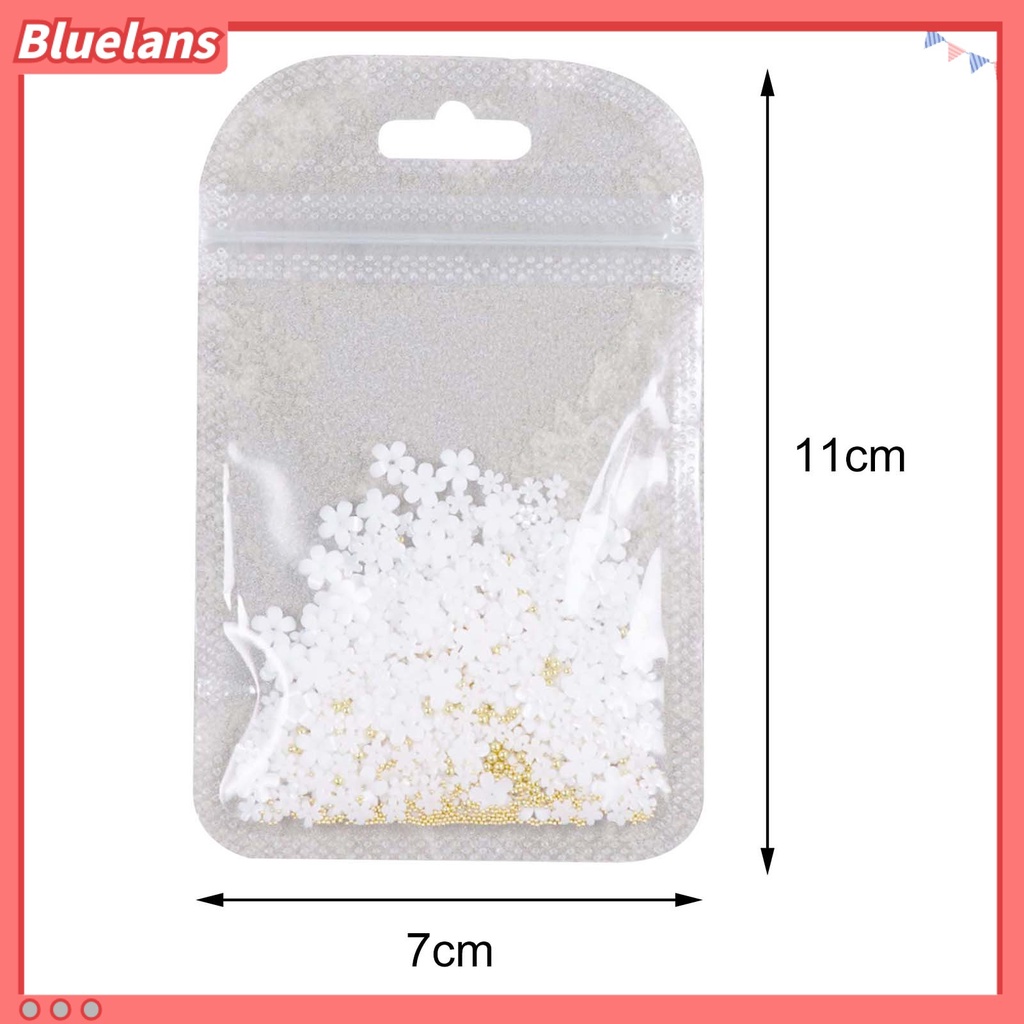 [BLM] 1pack Nail Art Bunga Hias Kreatif Resin Lima Kelopak Kecil Foral Manicure Dekorasi Untuk Wanita