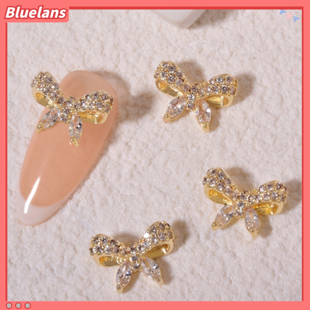 [BLM] Hiasan Kuku Rhinestones Bow-tie Heart Bear Manicure Alloy 3D Nail Manicure Craft Untuk Kerajinan Tangan DIY