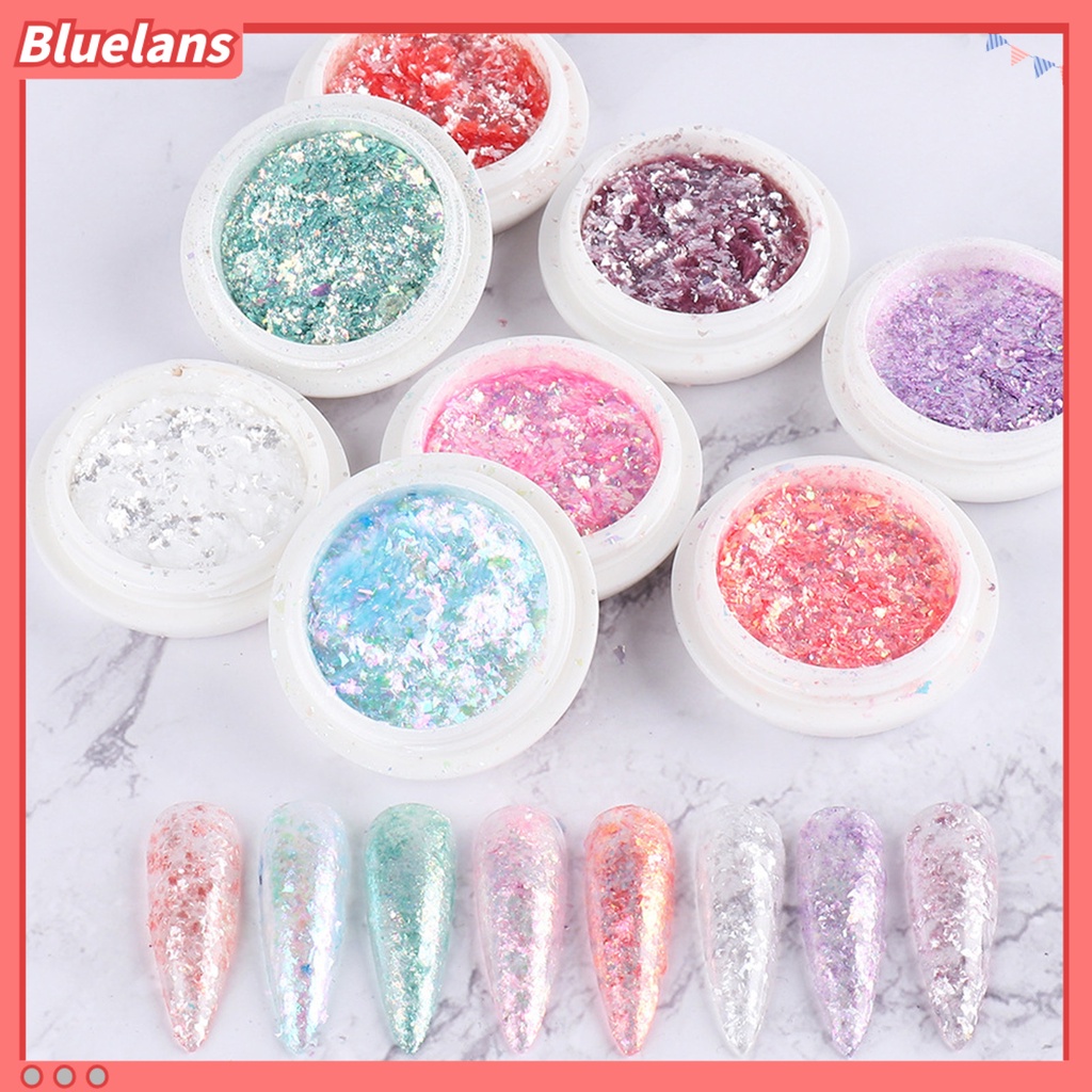 [BLM] Glitter Kuku Tekstur Halus Multi Guna Nair Art Fashion Nail Glitters Dekorasi Untuk Salon Kuku