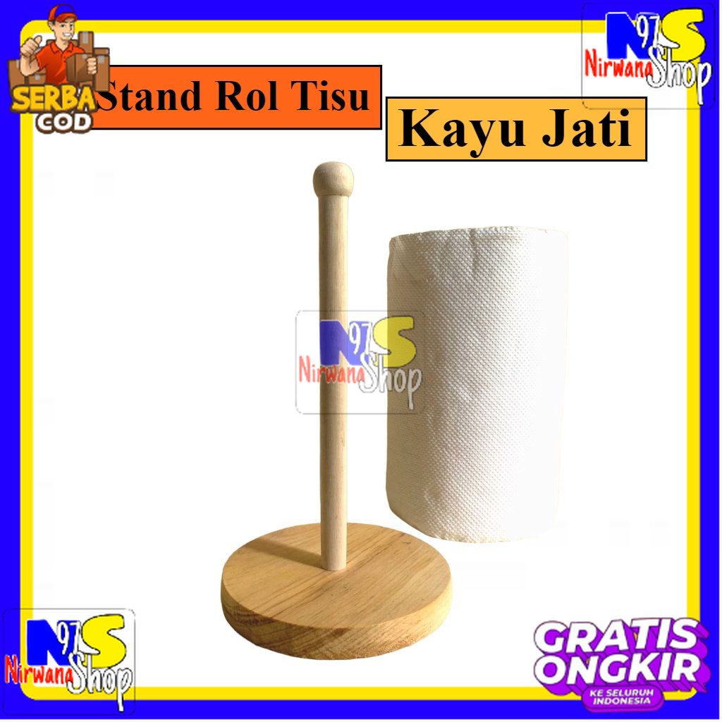 TISSUE HOLDER KAYU / TISSUE HOLDER ROLL / TEMPAT TISSUE GULUNG / TISSUE ROLL / TEMPAT TISSUE ROLL