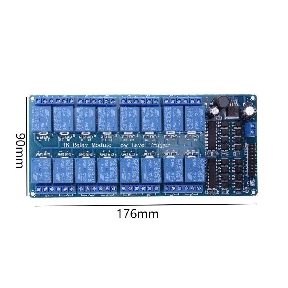 Modul Relay 16channel Populer Untuk arduino optocoupler PIC ARM Power Relay