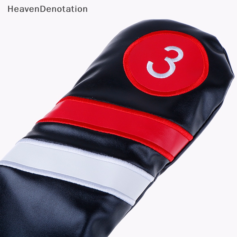 [HeavenDenotation] Sarung Kepala Golf #1 #3 #5covers Driver/Fairway Rescue/Hybrid PU Leather HDV