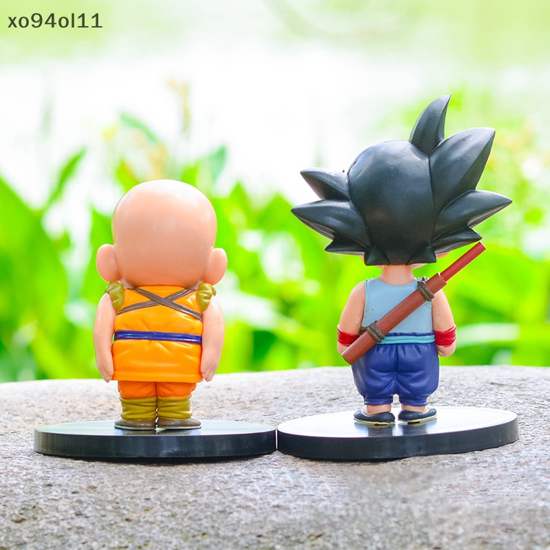 Xo 1Pc Anime Dragon Ball Figure Childhood Son Goku Kuririn Chichi Model Mainan GK Toys OL