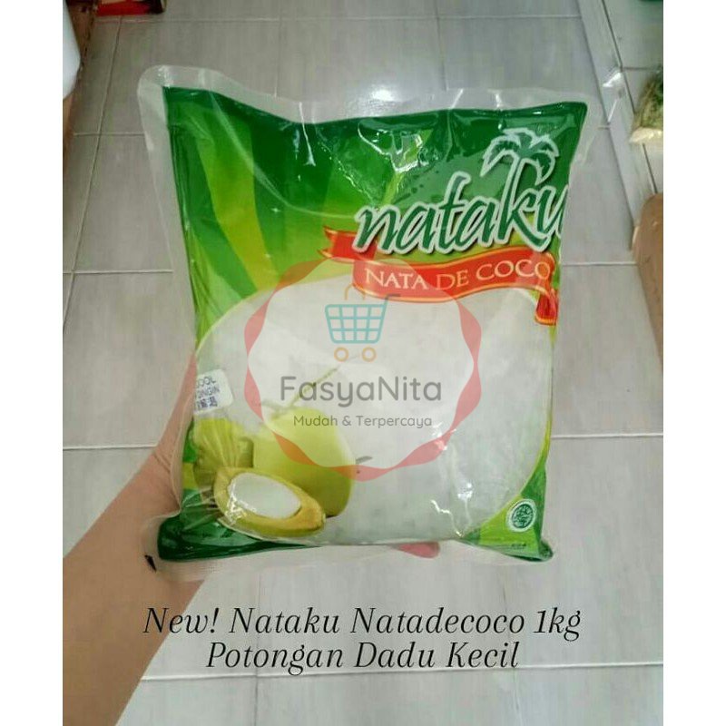 

Nata De Coco 1kg - Nataku (Potongan dadu kecil) Inaco Wong Coco Kara Delcoco