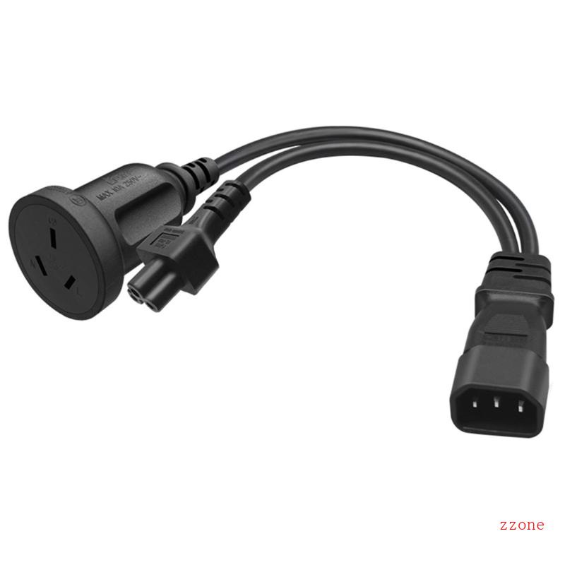 Zzz IEC320 C14 Male Plug Extension Kabel Listrik Ke C5 +AU16A Female Extension Line