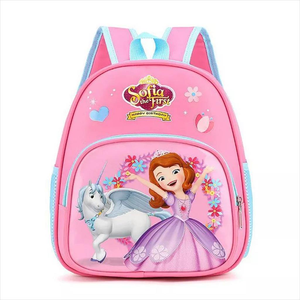 OTS 796 - Tas Cartoon Ransel Mini Anak Sekolah Perempuan Paud TK Karakter Kartun Kitty Sofia Elsa Tas Ransel Backpack Multifungsi