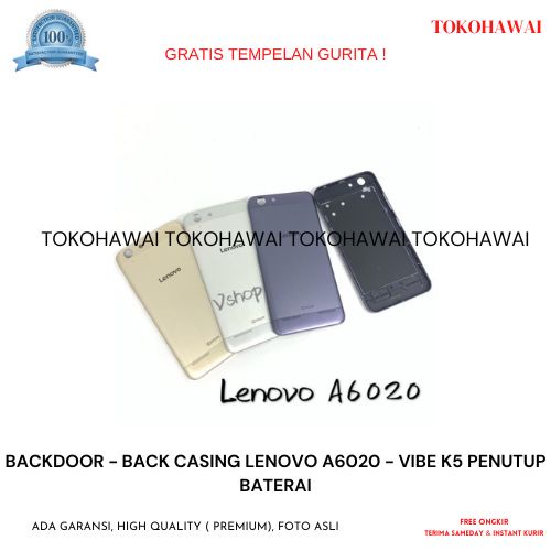BACKDOOR - BACK CASING LENOVO A6020 - VIBE K5 PENUTUP BATERAI