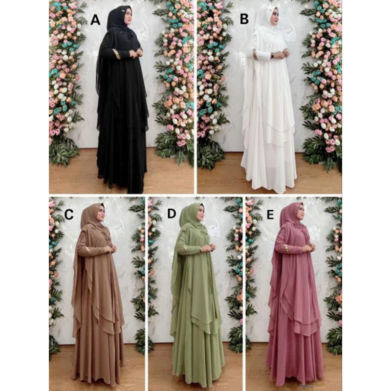 Rg Ajezas Umroh Series By Ajezas Syari Branded Ceruty Hoodie Premium READY RUMAH GAMIS