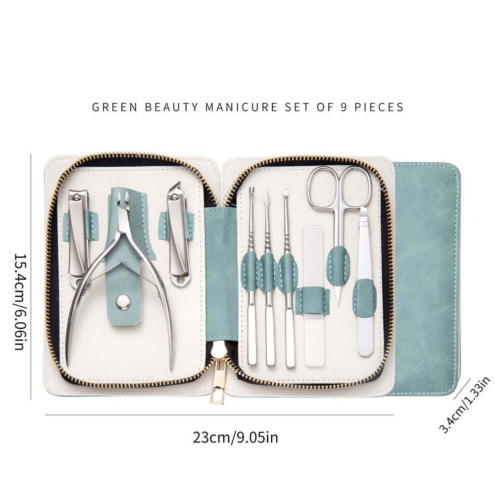 Needway Gunting Kuku Set Perawatan Kuku Profesional Kualitas Tinggi Kutikula Nipper Kuku Sanding Pedicure Earpick Pinset Alis Manicure Tool