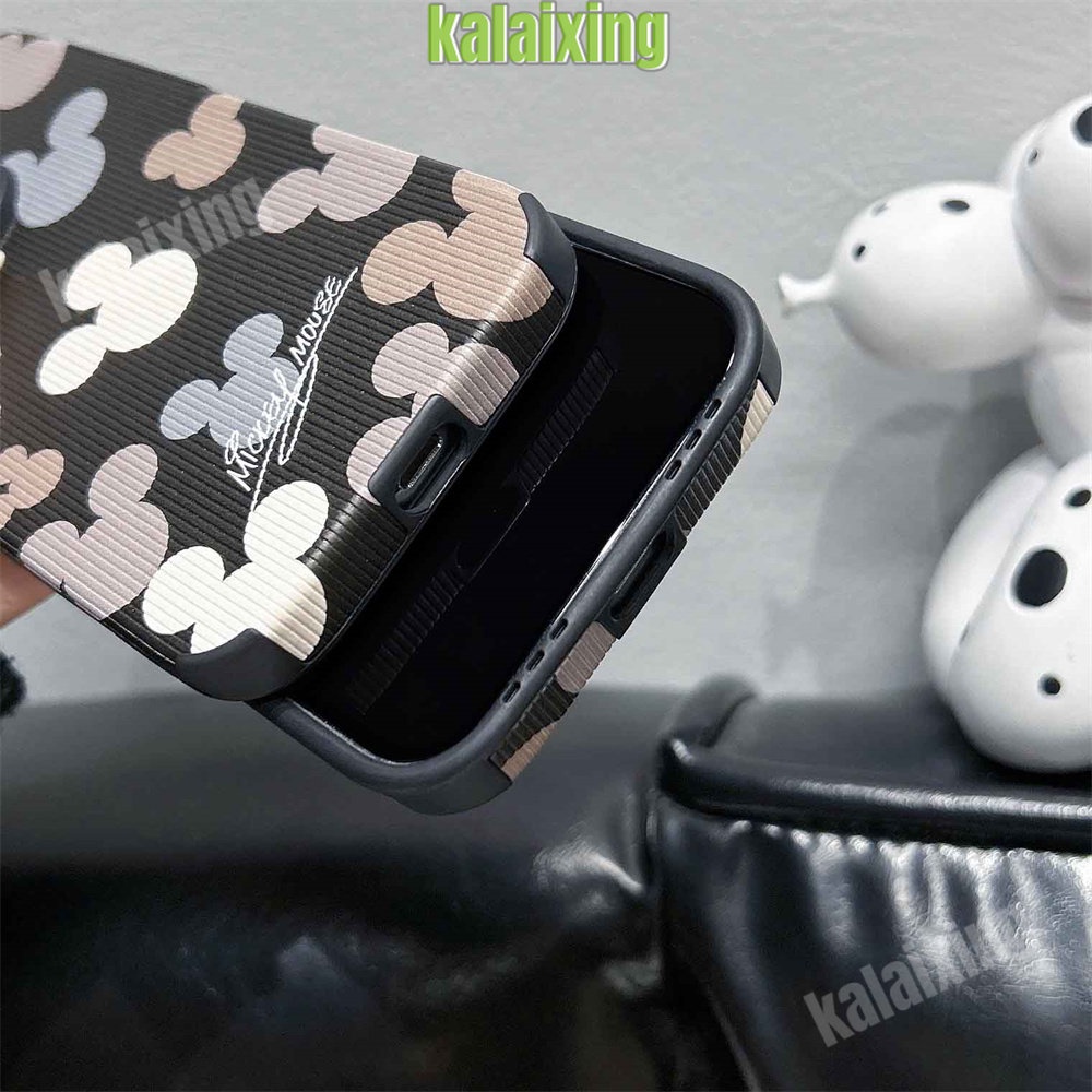 IPHONE Mickey Soft Case Untuk Iphone11 12 13 14 Pro Max14 Plus Xs Max X XR 7 8 Plus Sarung Belakang Lembut