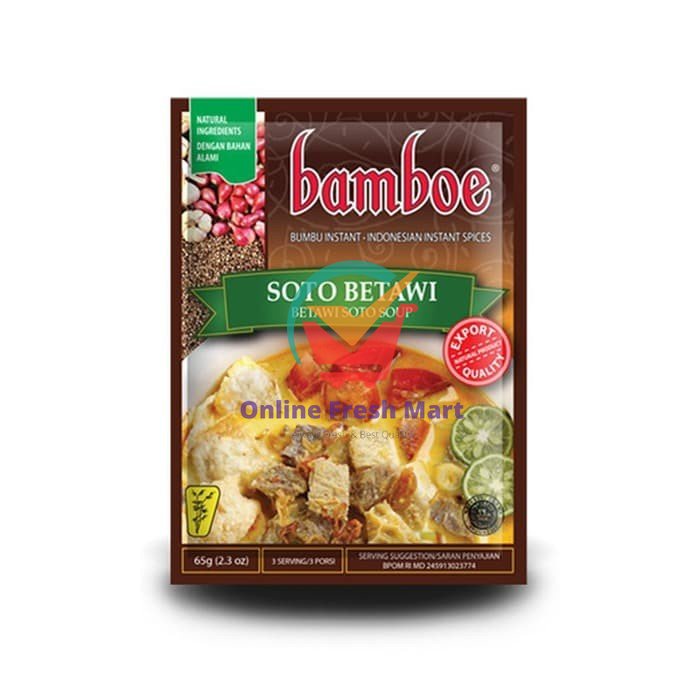 

Bamboe Bumbu Soto Betawi 65 gr - Online Fresh Mart Denpasar