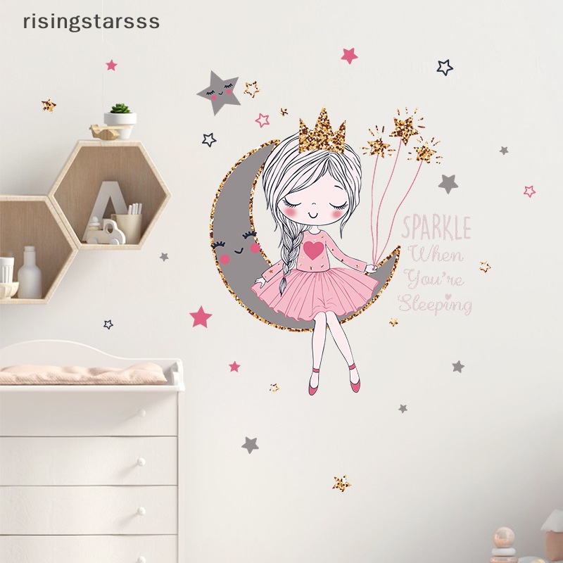 Rsid Span-new Princess on the moon wall er Dekorasi Kamar Anak Perempuan Kartun Cantik ers Jelly