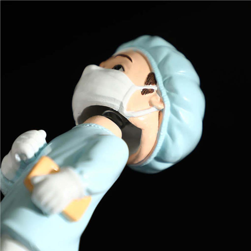 Huit Ornamen Boneka Memorial Anti-epidemic Ornamen Mobil Sudut Putih Kreatif