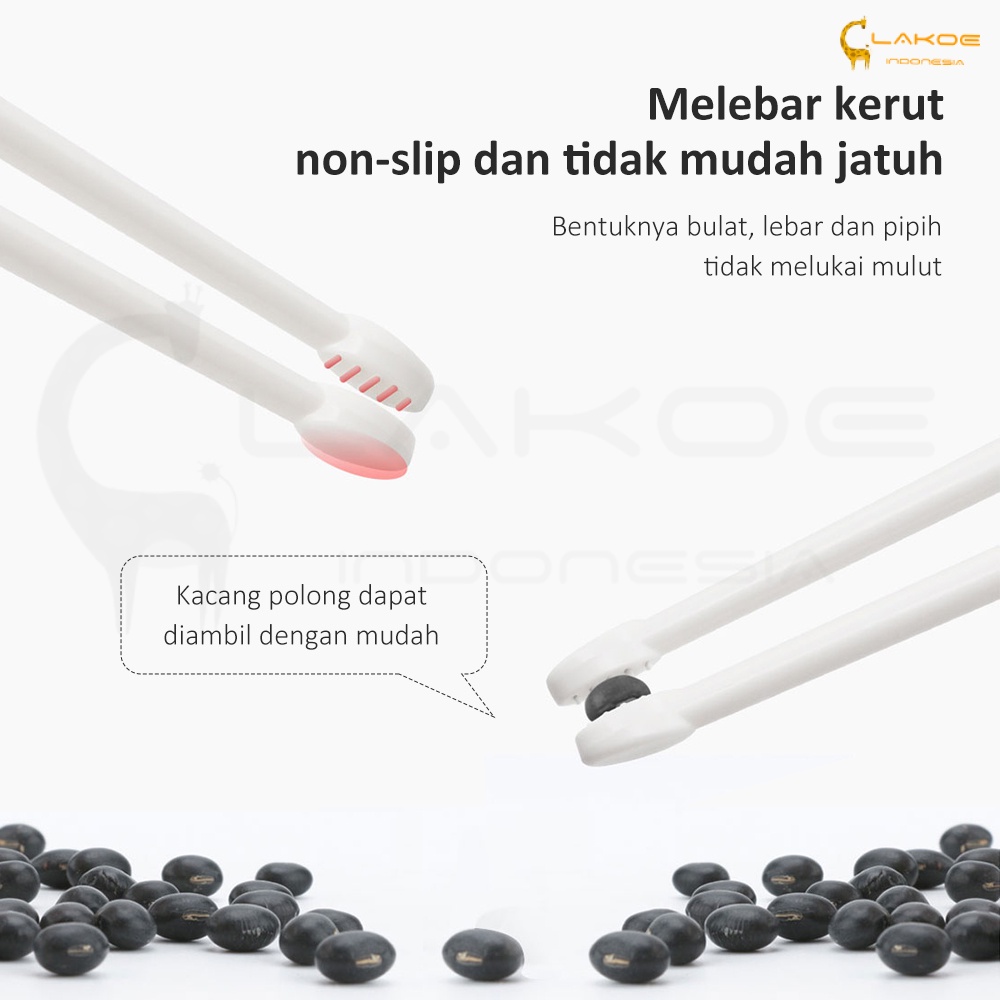 Lakoe Sumpit anak karakter/Training Chopstick/Sumpit Anak Belajar Makan/Sumpit Latihan Bayi