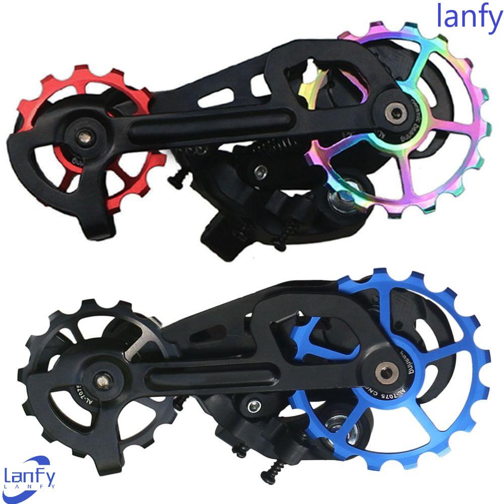 Lanfy Sepeda Rear Derailleur Aluminium 10T 11T 12T Transmission Aksesoris Rear Guide Wheel Guide Cycle Jockey Wheel Sepeda Pulley Belakang