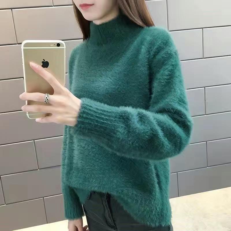 IMPORT WOMAN WINTER FURRY SWEATER TOP KOREAN STYLE BAJU ATASAN WANITA MUSIM DINGIN