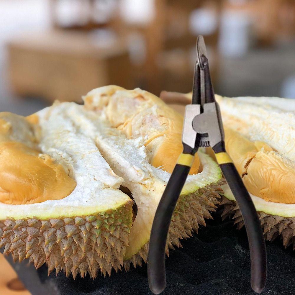 [Elegan] Alat Pembuka Buah Durian|Cangkang Durian Metal|Klip Buah Menebal Tahan Karat Tahan Lama Untuk Restoran