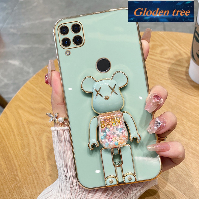 REALME Pohon toserba mustofaloden galihealme stapel15 Casing telepon intipoftcase senggollectroplated silikon tahan guncangan suketrotector suketmooth suketrote cewe suketumper suketover desain baru