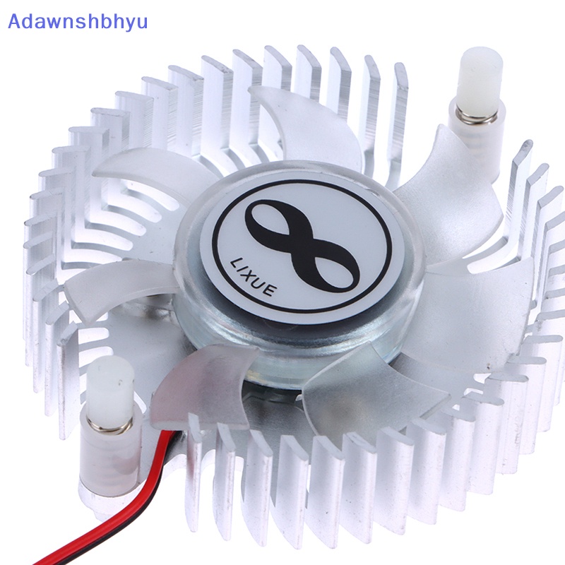 Heatsink Aluminium Adhyu 55mm Dan Kipas 12V Kombinasi Radiator Bulat Cooler Silent Fan ID