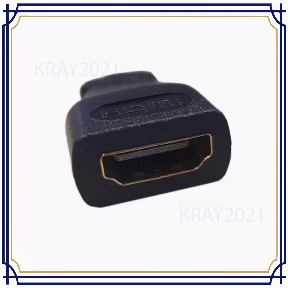 Adaptor Konverter HDMI Male ke HDMI 19 Pin Female HM420