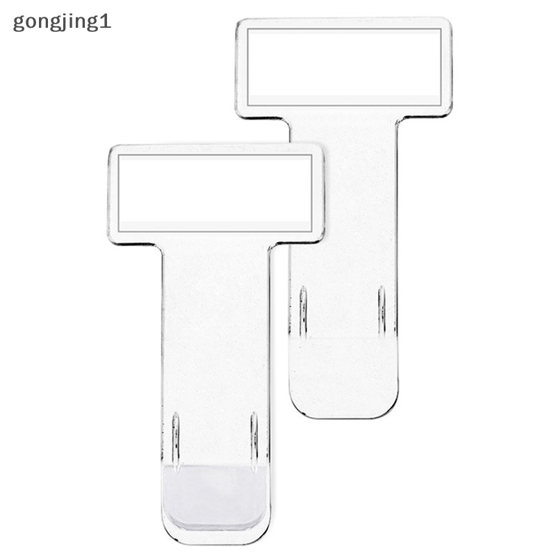 Ggg 2pcs Transparan Kwitansi Tiket Parkir Kendaraan Mobil Kartu Izin Klip Stiker Kaca Depan Plastik Universal Aksesoris Mobil ID