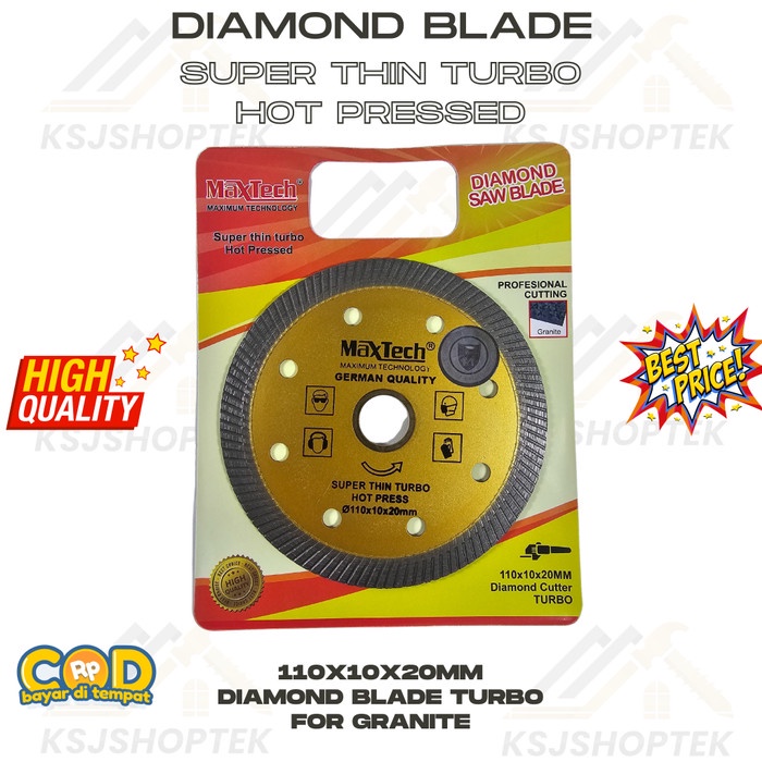 Diamond Blade For Granite Maxtech Diamond Wheel Turbo Kuning Granit