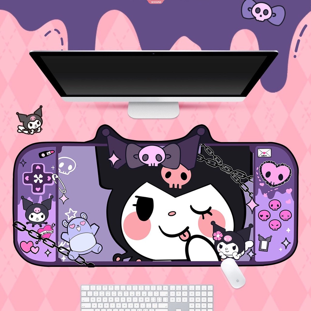 Sanrio Mouse Pad Gaming XL Home New HD Mousepad Kuromi keyboard Pad Non-Slip Karpet Kantor Laptop Mice Pad [WOW]