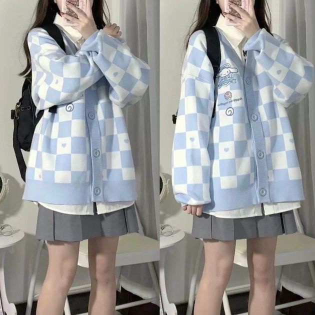 SANRIO KNIT CARDIGAN IMPORT WOMAN WINTER KOREAN STYLE KARDIGAN RAJUT WANITA