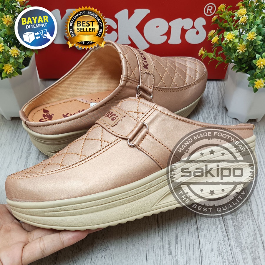 PROMO 7.7 FASHION SALE SEPATU SLOP HAK TINGGI WANITA DEWASA REMAJA / SEPATU WEDGES MOTIF KOTAK KOTAK /  SEPATU KULIAH WANITA REMAJA DAN DEWASA / SEPATU CEWEK GAUL TRENDI KEKINIAN / SEPATU PEREMPUAN SOL TINGGI / SAKIPO