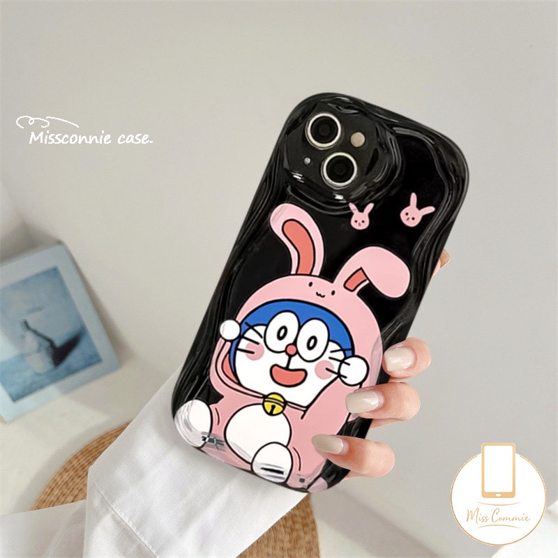 Soft Case Puppy Lucu Untuk Realme C35 C21Y C15 C11 C25Y C53 C55 C20 5s 5i 9i 7i 5 6i C25 C12 C3 C25s C30 C20A C3 C21 C17 C31 C1 Kartun Doraemon Kelinci 3D Bergelombang Lengkung Penutup Tepi